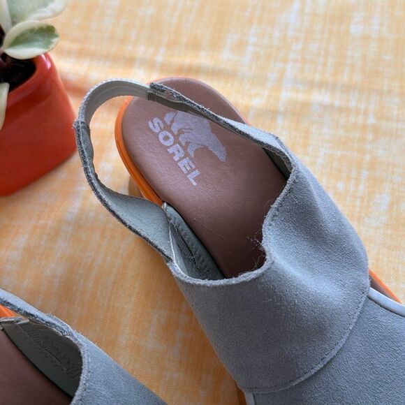 Sorel Joanie III Slingback Wedge Shoes sz 7 - Picture 3 of 9